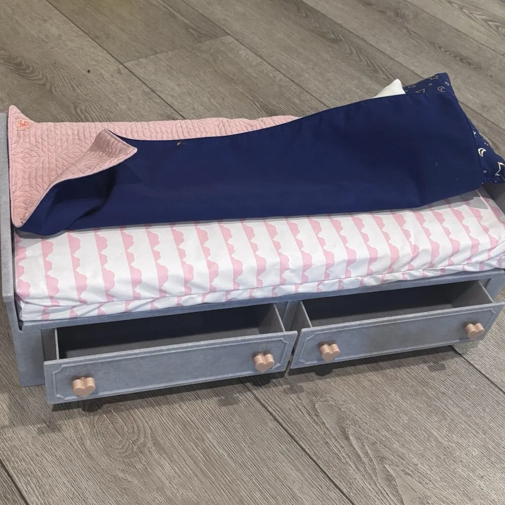 Our Generation Starry Slumbers Platform Bed Set fits American Girl 18
